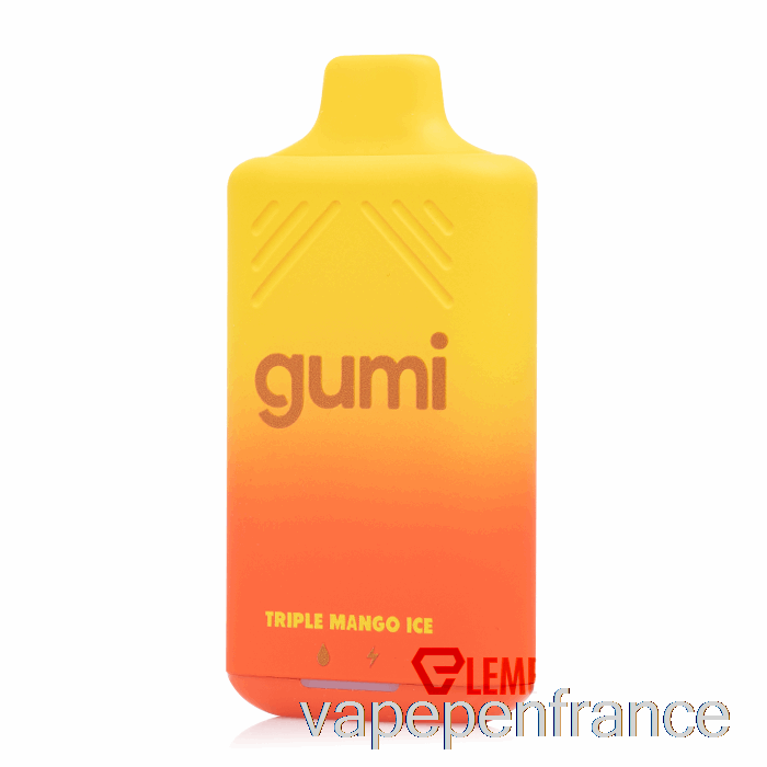 Gumi Bar 8000 Stylo Jetable Triple Glace à La Mangue